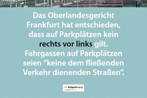 News Bußgeldkatalog OLG Frankfurt kein rechts vor links News Bußgeldkatalog OLG Frankfurt kein rechts vor links