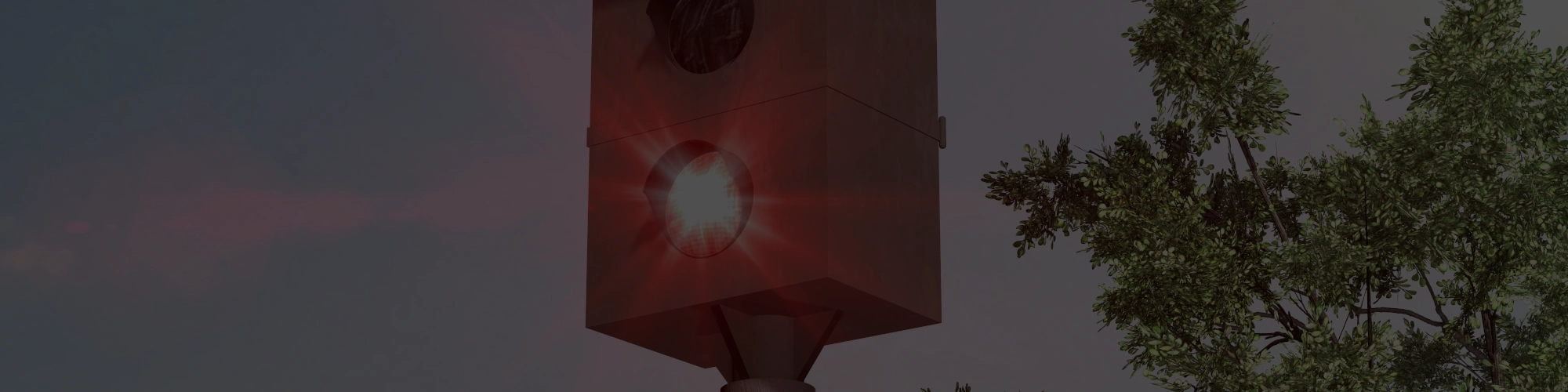 Ein Blitzer löst aus