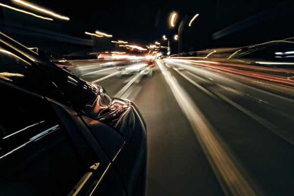 Nahaufnahme eines Blitzers