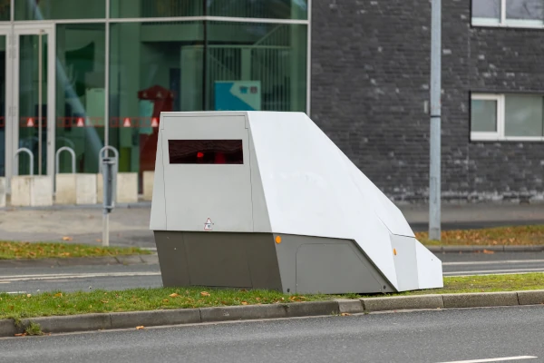 Nahaufnahme eines Blitzers